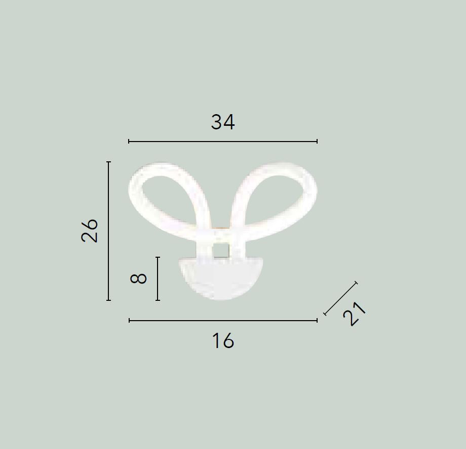 Applique LED forma tubo in metallo bianco con diffusore in acrilico opaco 20W 2900LM luce natura 4000°k HEAVEN Applique LED forma tubo in metallo bianco con diffusore in acrilico opaco 20W 2900LM luce natura 4000°k HEAVEN